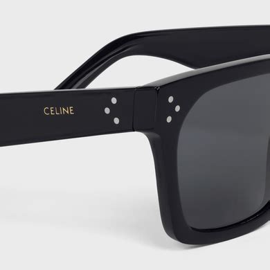 celine black frame 45|BLACK FRAME 45 SUNGLASSES IN ACETATE.